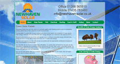 Desktop Screenshot of newhaven-solar.co.uk